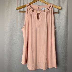 Carmen Blush Pink Barbiecore club luxe glam feminine soft girl Lace Up Blouse M